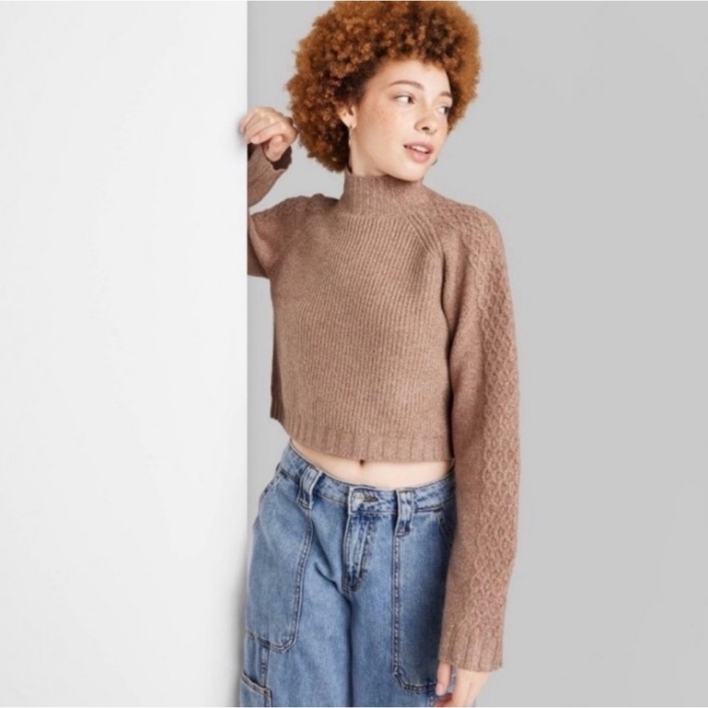 Like New Wild Fable Cropped Sweater
